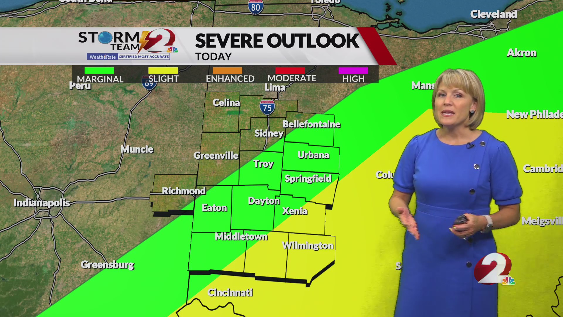 Today's Miami Valley Forecast Update 5/2/25