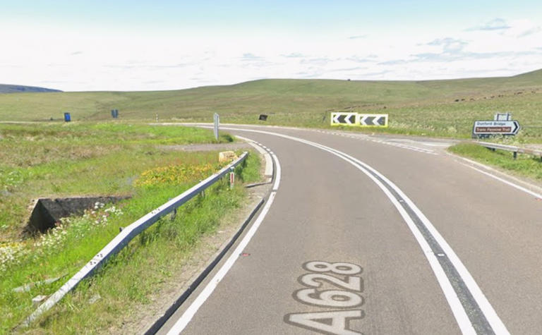One taken to hospital after lorry and car crash on Woodhead Pass ...