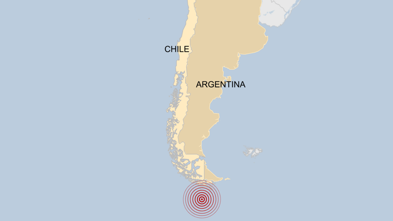 Na Argentina, o terremoto foi sentido principalmente em Ushuaia e em outras cidades da região "em menor escala", informou o governo local, segundo a AFP.