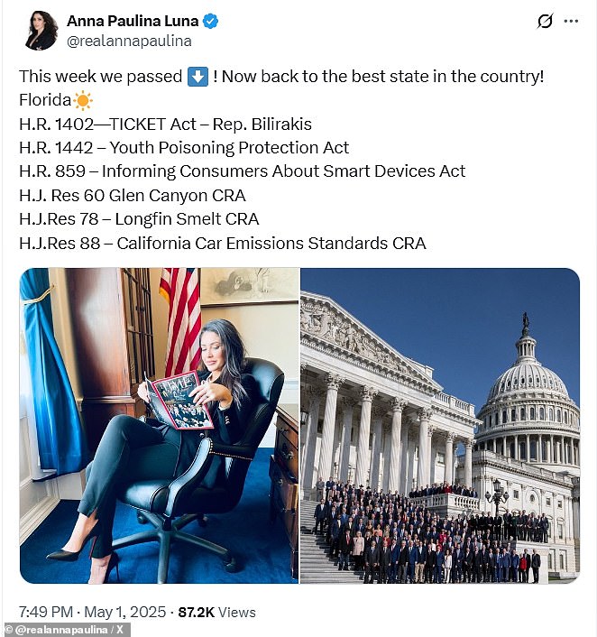 Fury over Florida congresswoman's post