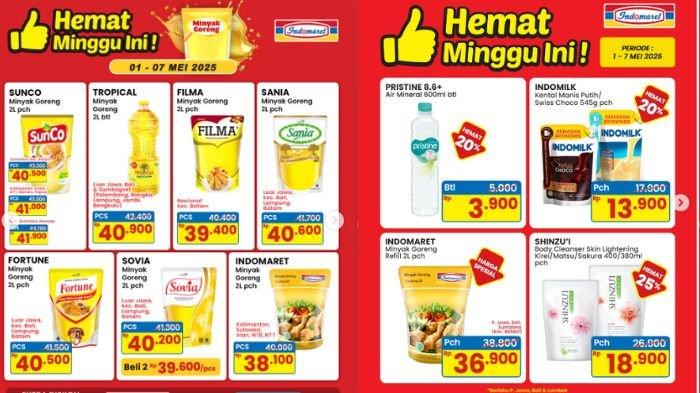 Katalog Promosi Indomaret 3 Mei 2025: Harga Spesial Minyak Goreng Sania 2Liter hanya Rp37.500