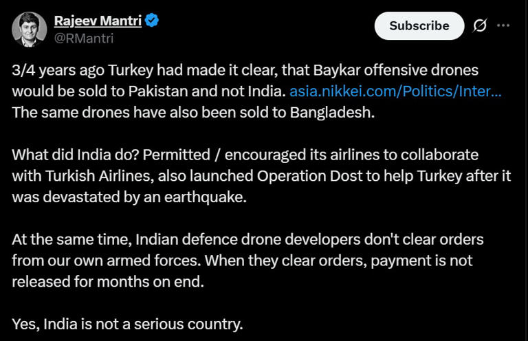 'India is not a serious country': New Delhi under fire for 'rewarding' known Pakistan-backer Turkey