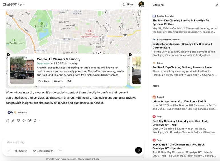 Πώς λειτουργούν οι τοπικές αναζητήσεις στο ChatGPT και πώς να εμφανίζεται η επιχείρησή σας 7