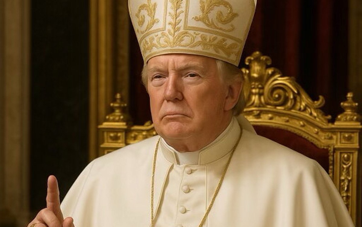 Trump posts image of himself as pope after saying he would 'love' the job