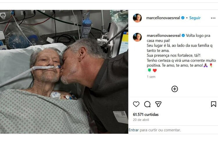 AA1E6qpk Luto: Marcello Novaes se despede do pai com homenagem comovente
