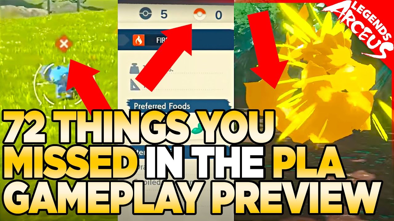 72 things you missed in the Pokémon Legends Arceus gameplay preview