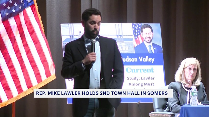 Republican Rep. Mike Lawler hosts town hall meeting in Somers