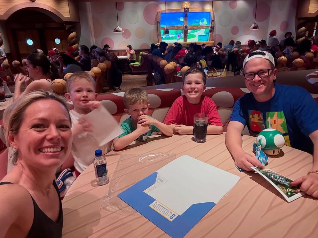 Dylan with her husband Brian Fichera and their three sons