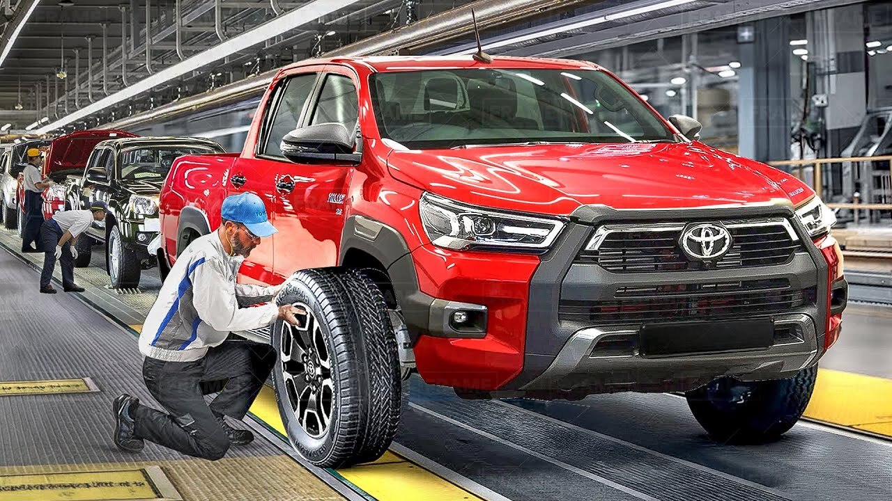 Inside Massive Factory Producing Indestructible Toyota Hilux Pickup Trucks