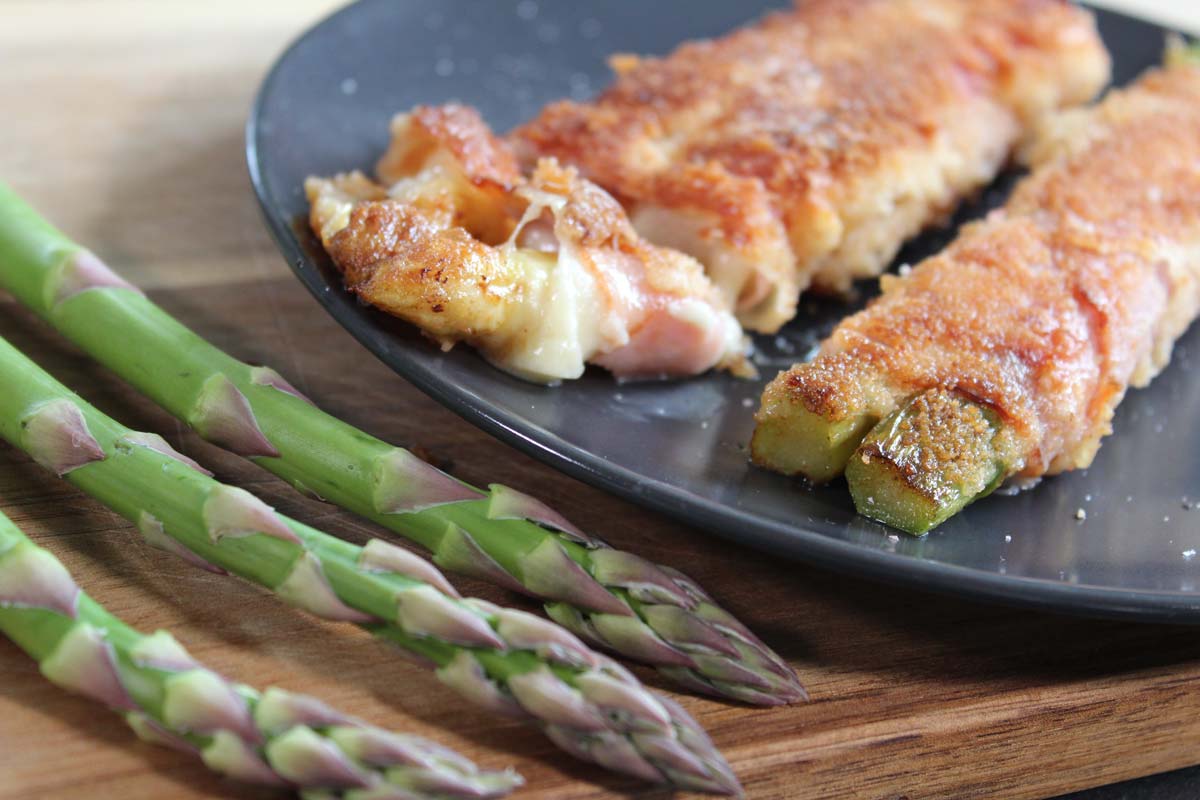 Rezept-Highlight in der Spargel-Saison: Knuspriges Spargel Cordon Bleu