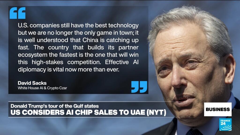 US looking to sell AI chips during Trump's Gulf visit