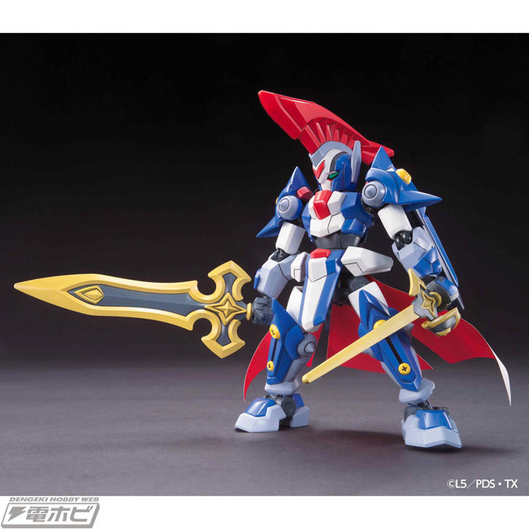 ダンボール戦機W』プラモデル「LBXアキレスD9」と「LBXオーディーンMk