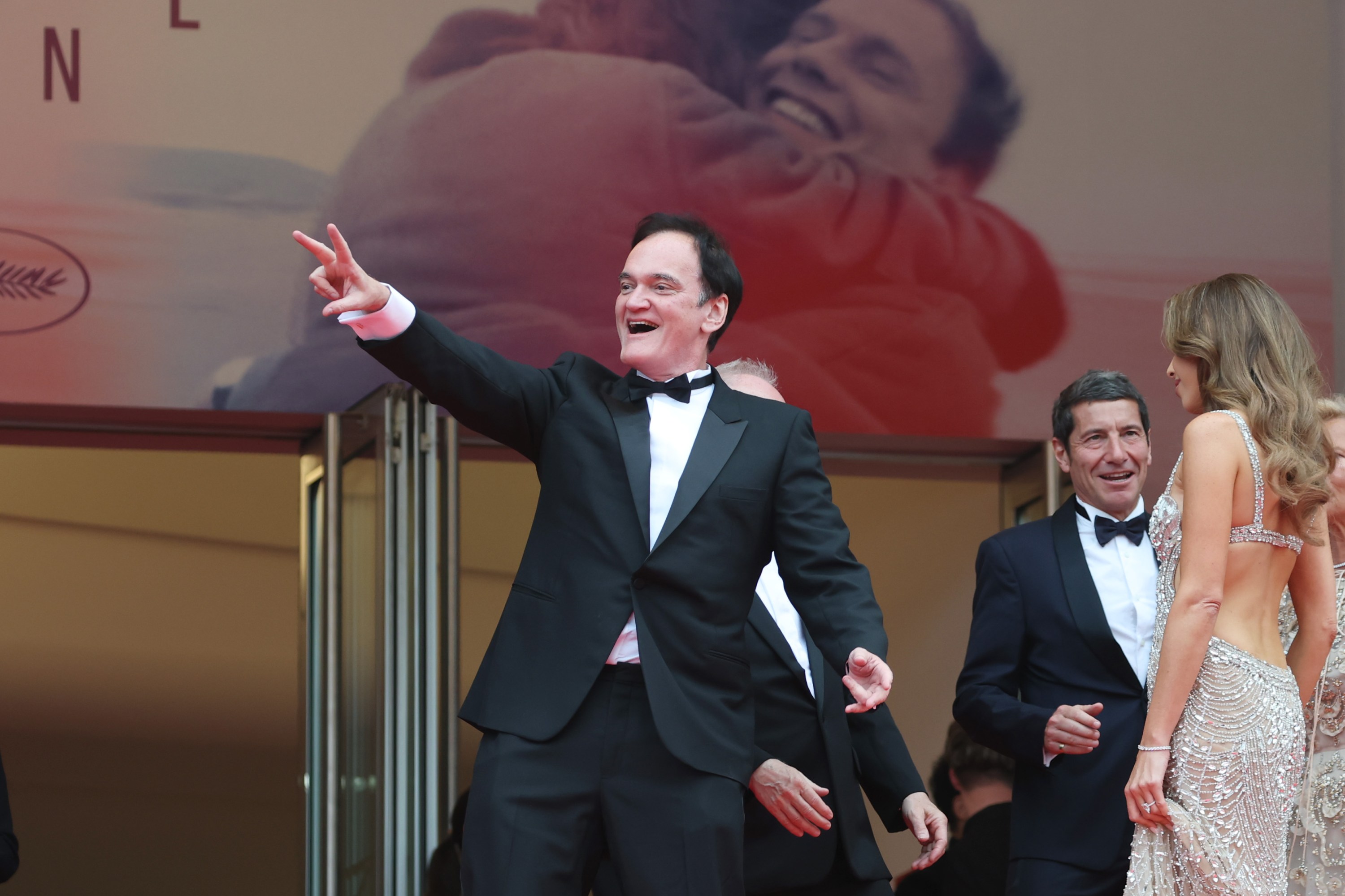 Quentin Tarantino speaks during the opening ceremony at the 78th Cannes Film Festival at the Palais de Festival on May 13, 2025.