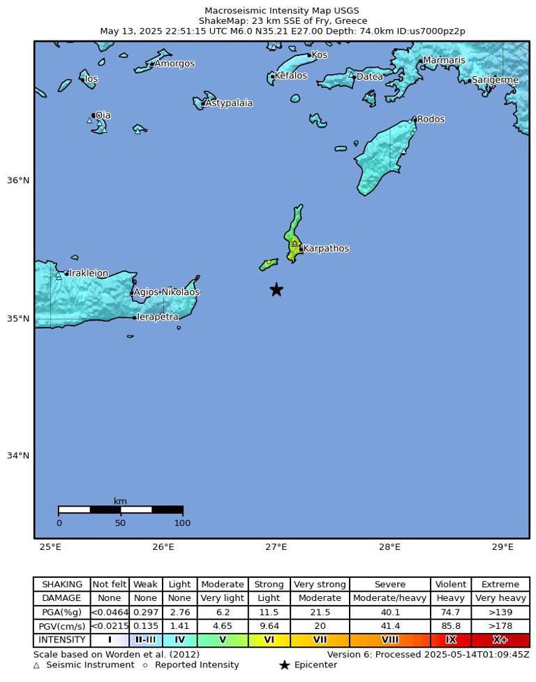 Tsunami warnings greece