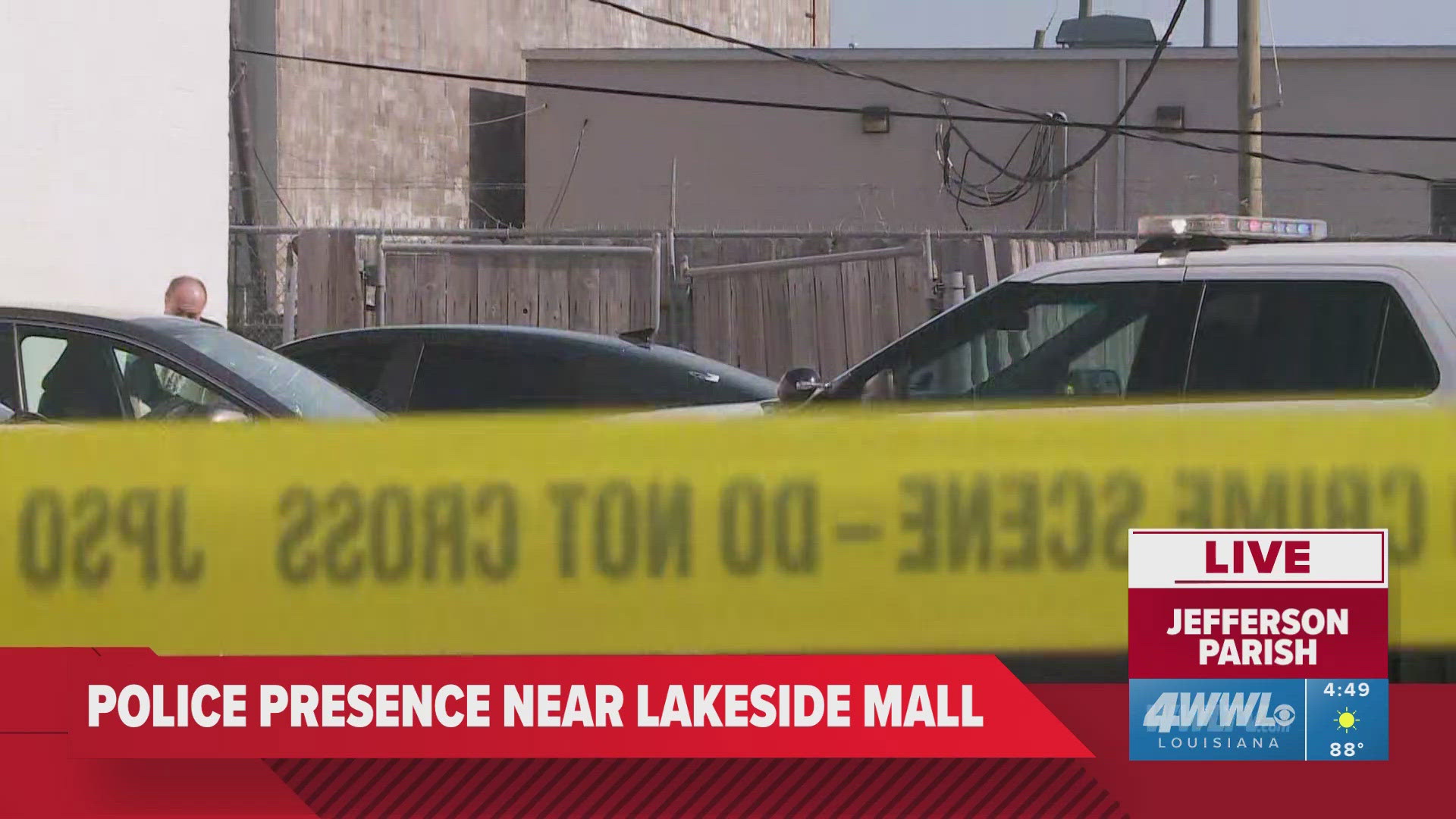 Heavy police presence causing traffic delays near Lakeside Mall