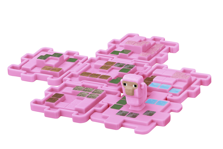 Minecraft マック　おもちゃ　ピンクのウールブロックとピンクのシツジ ハッピーセット マイクラ ピンクのウールブロックとピンクの
