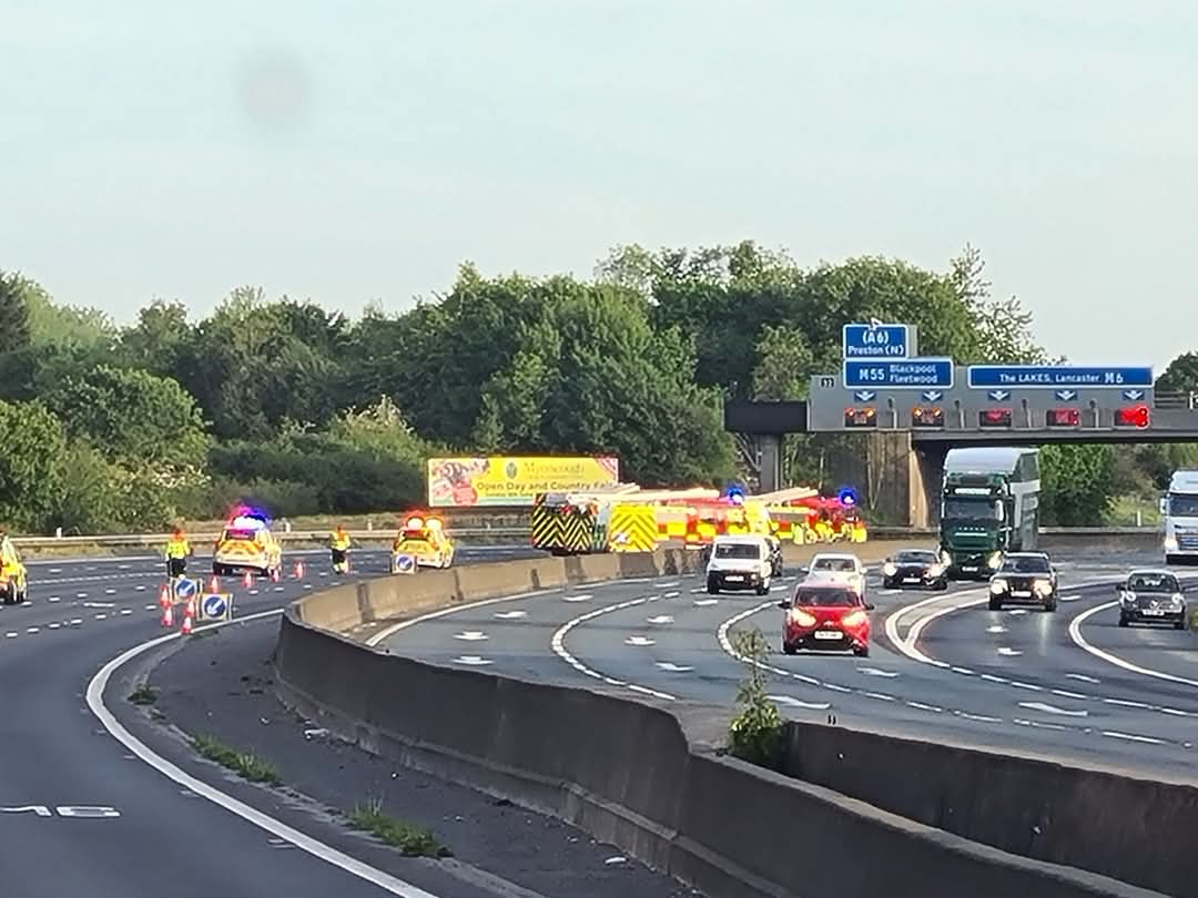 preston-m6-crash-leaves-woman-in-her-40s-seriously-injured-in-royal