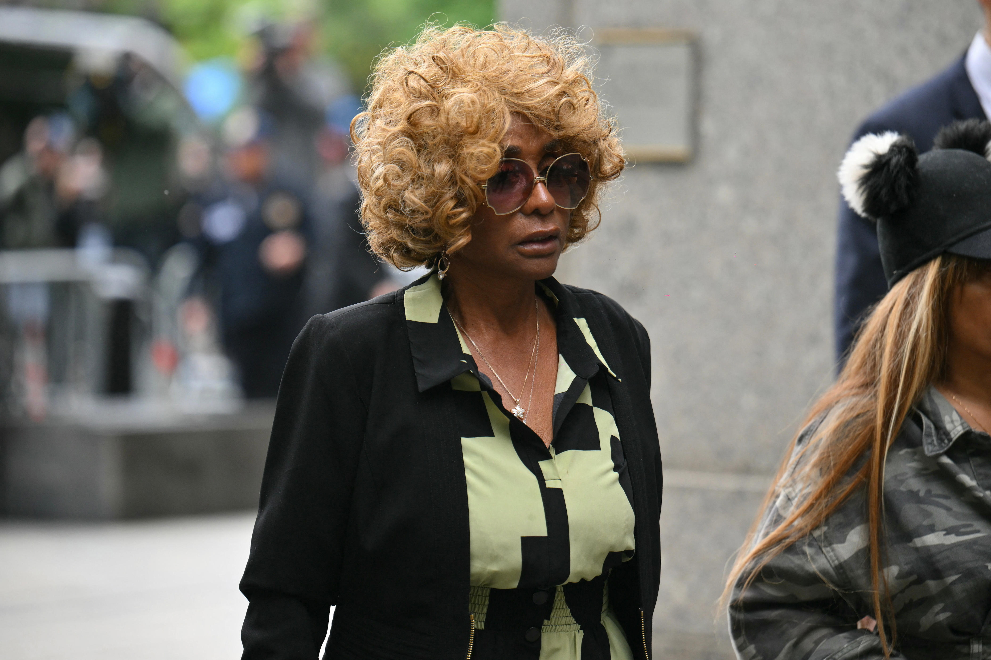 Janice Combs, mother of Sean "Diddy" Combs arrives at federal court for Sean "Diddy" Combs' sex trafficking trial in New York City on May 15, 2025.