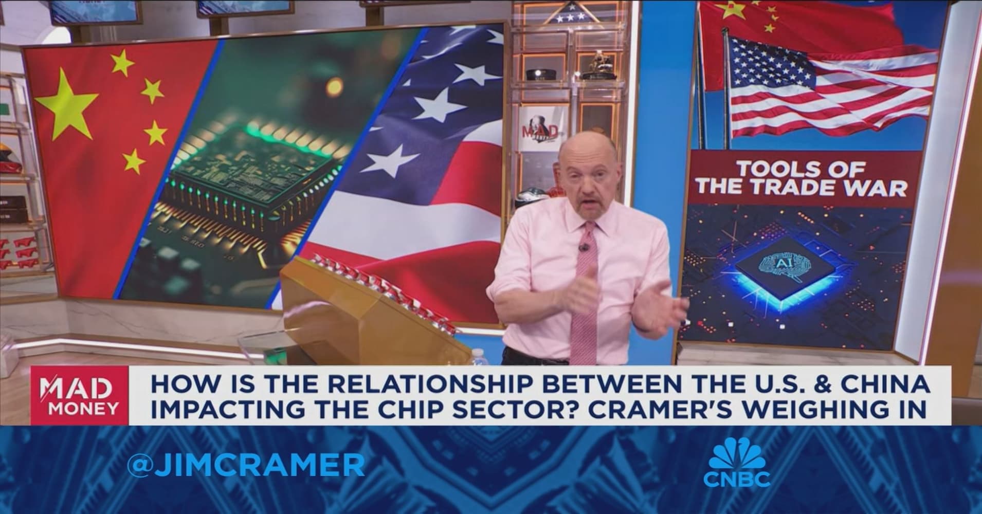 吉姆·克莱默《疯钱》节目分析：芯片短缺推动半导体设备投资激增