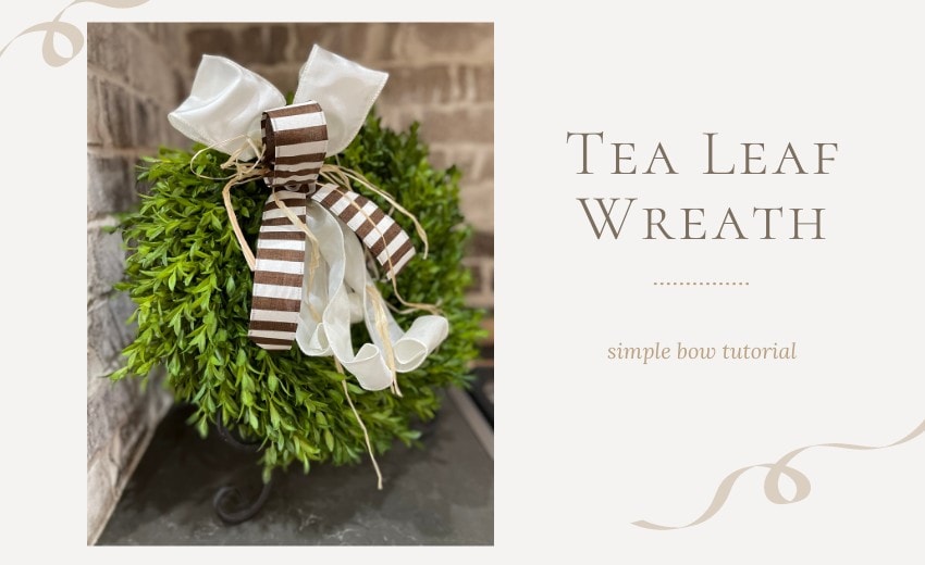 Make a bow with three yards of ribbon