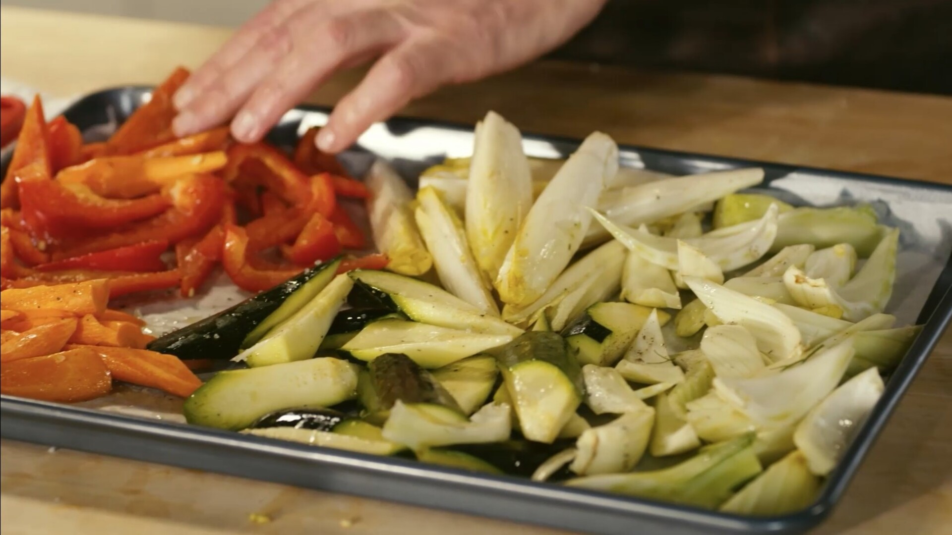 Gebratenes Gemüse mit Fenchel und Thymian