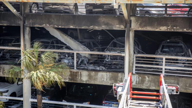 Police report reveals car responsible for JAX parking garage fire