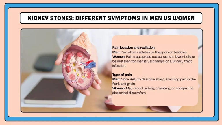 6 silent signs of kidney stones: Do men and women experience different symptoms?