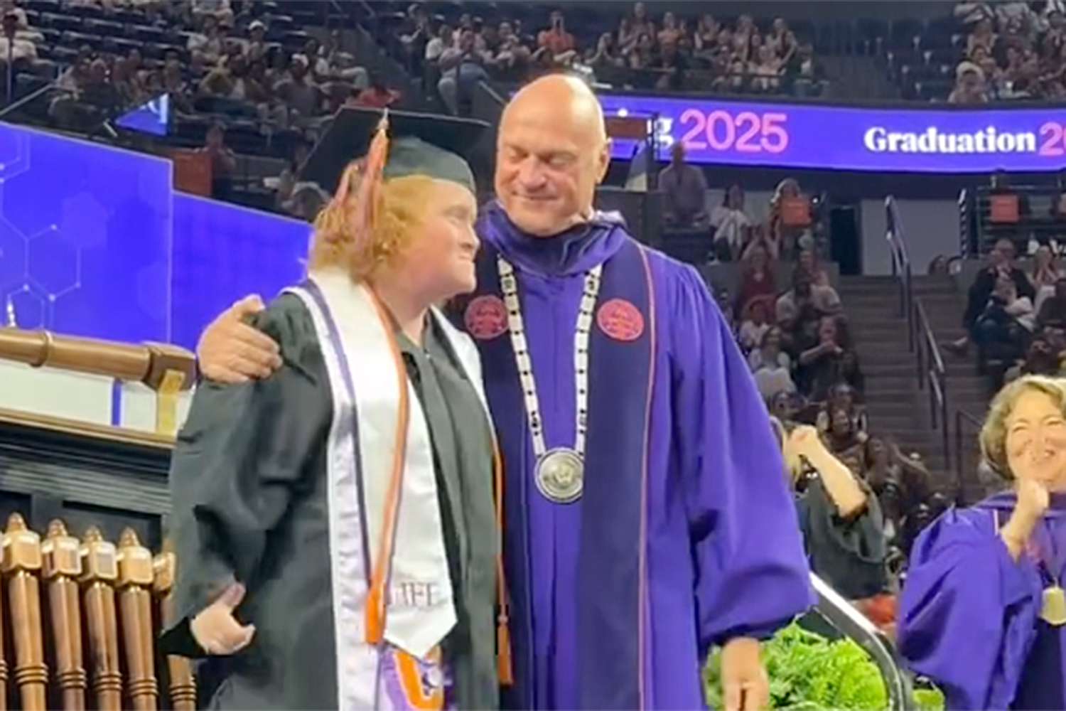 College President Knocked Over by Graduating Daughter Recalls 'Magical