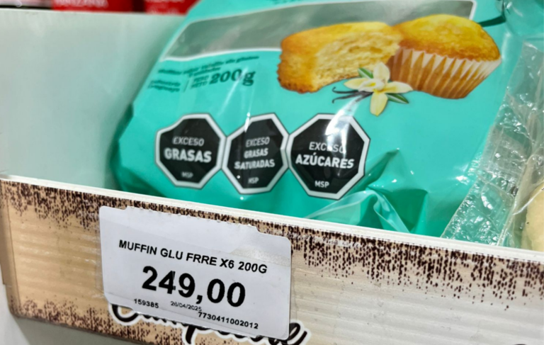 Seis muffins a casi 250 pesos