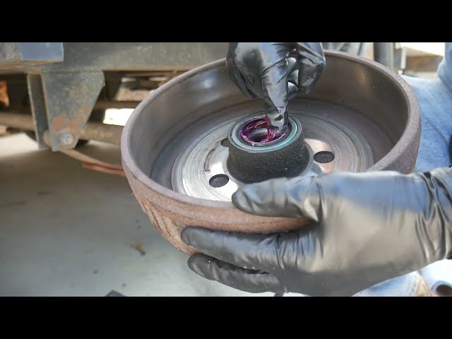 HOW TO repack trailer wheel bearings FAST AND EASY