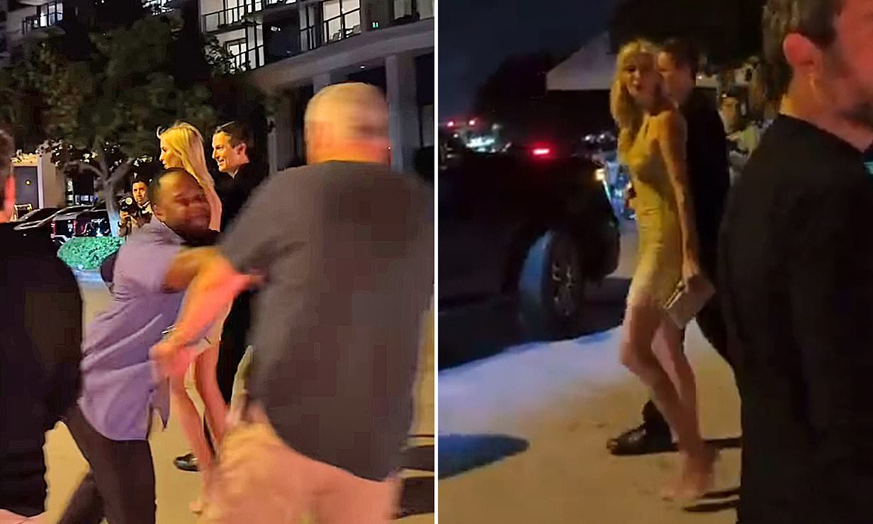 Ivanka Trump is rattled as Secret Service agent violently fends away