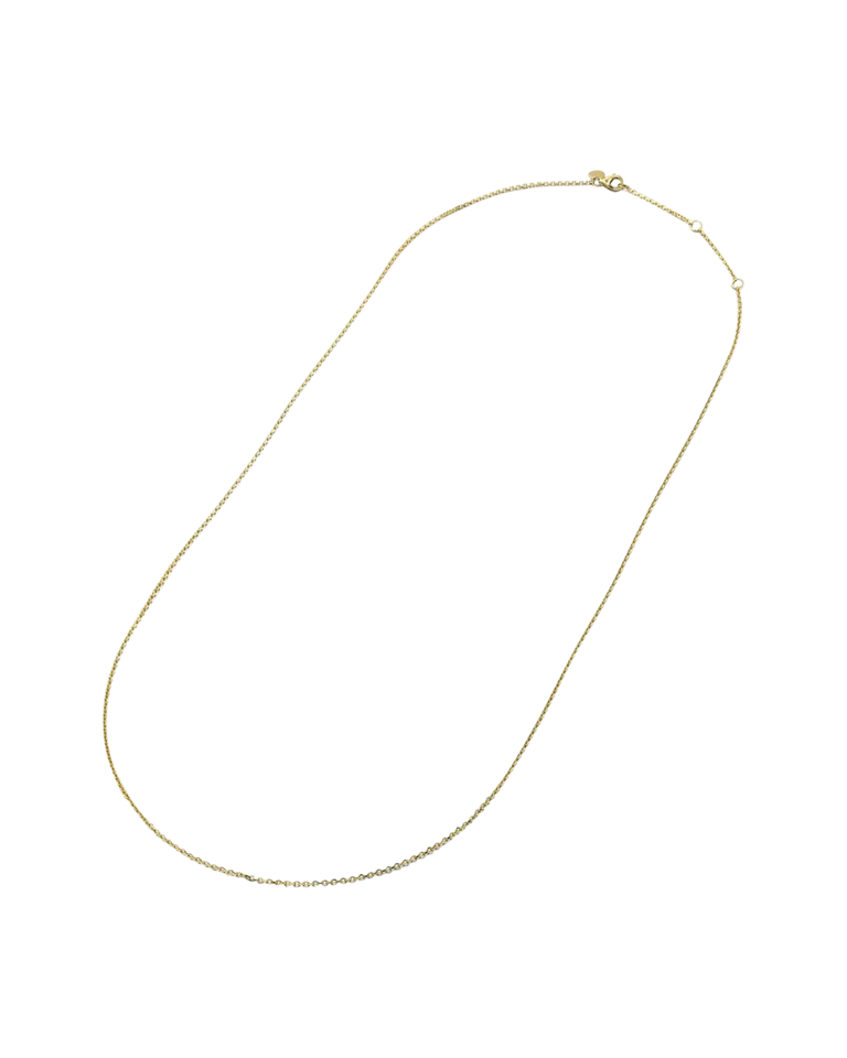 Diamond-cut Rolo Chain, Yellow