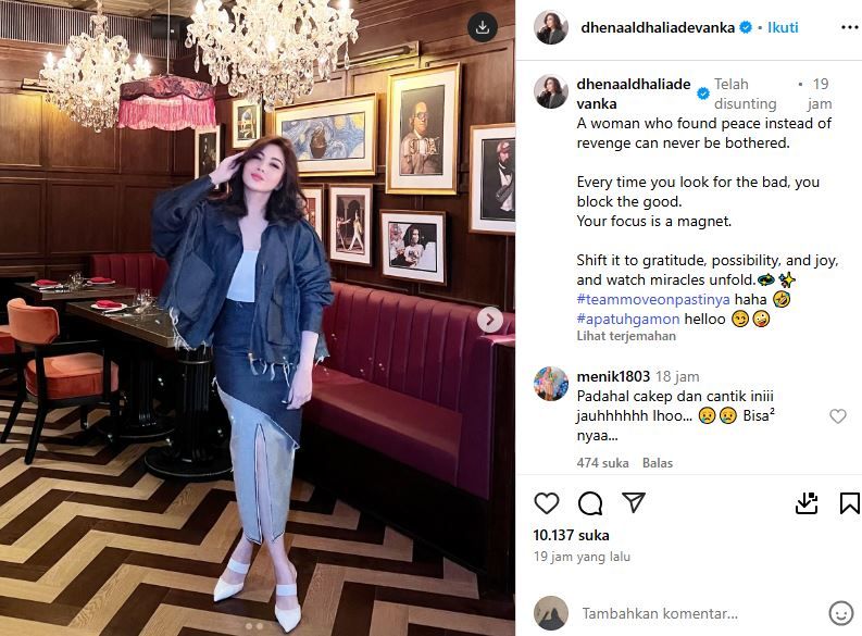 Jonathan Frizzy Jadi Tersangka, Fokus ke Dhena Devanka: Gambar Senyumnya Dengan Emoji Tertawa Jadi Perbincangan