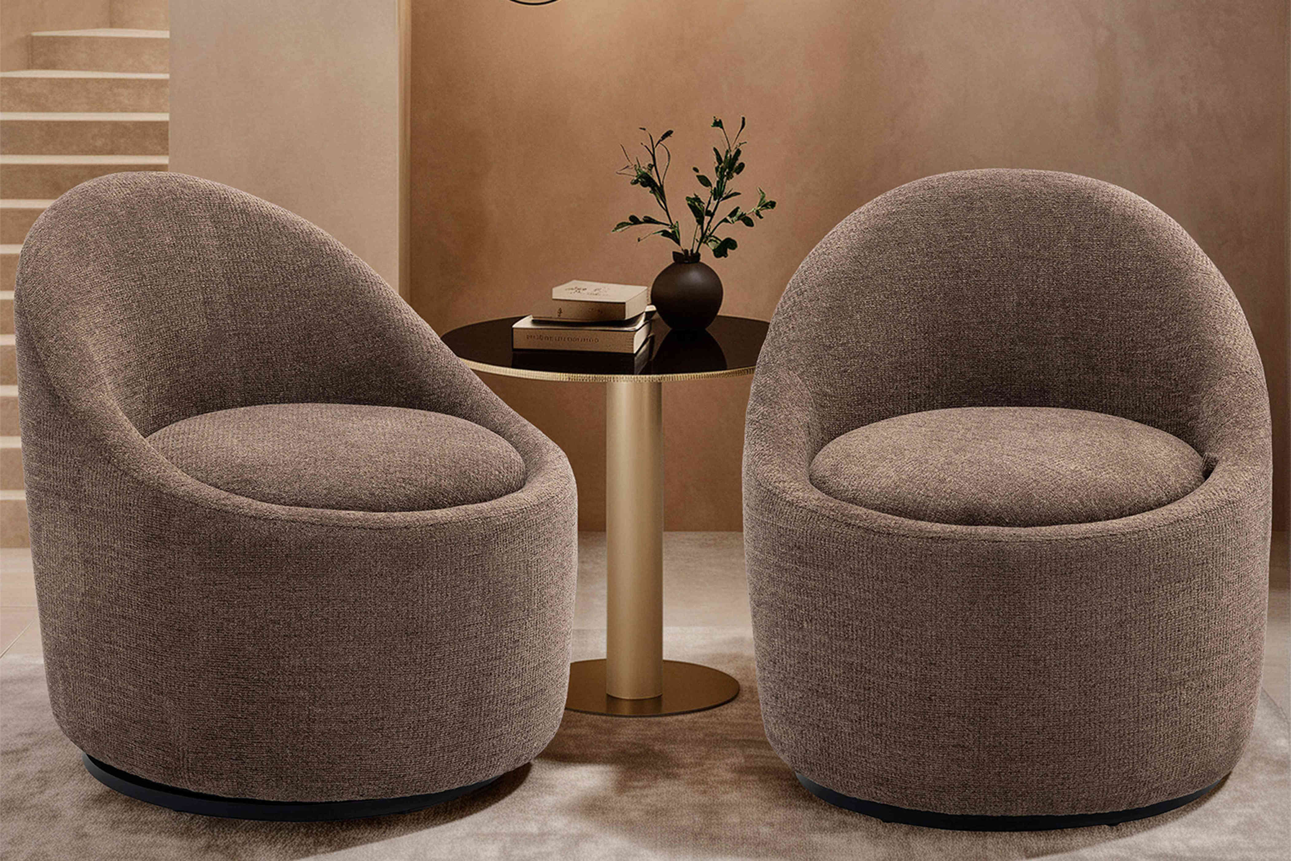 Hide Clutter in This Swivel Barrel Chair That's ‘Perfect for a Small