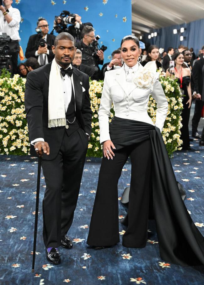 Usher and Wife Jennifer Goicoechea Don Ralph Lauren Purple Label and