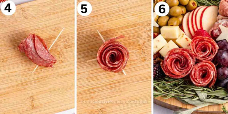 How to make a salami rose