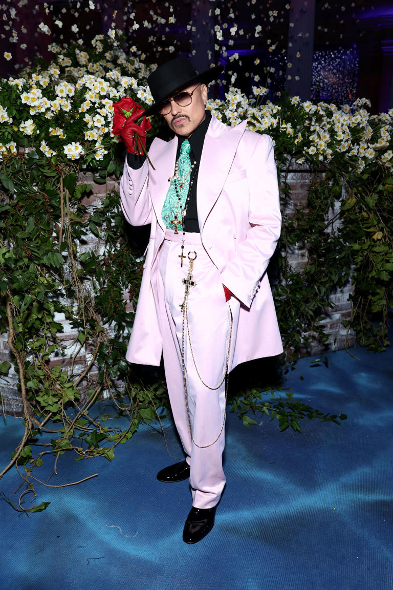 Suit by Willy Chavarria.