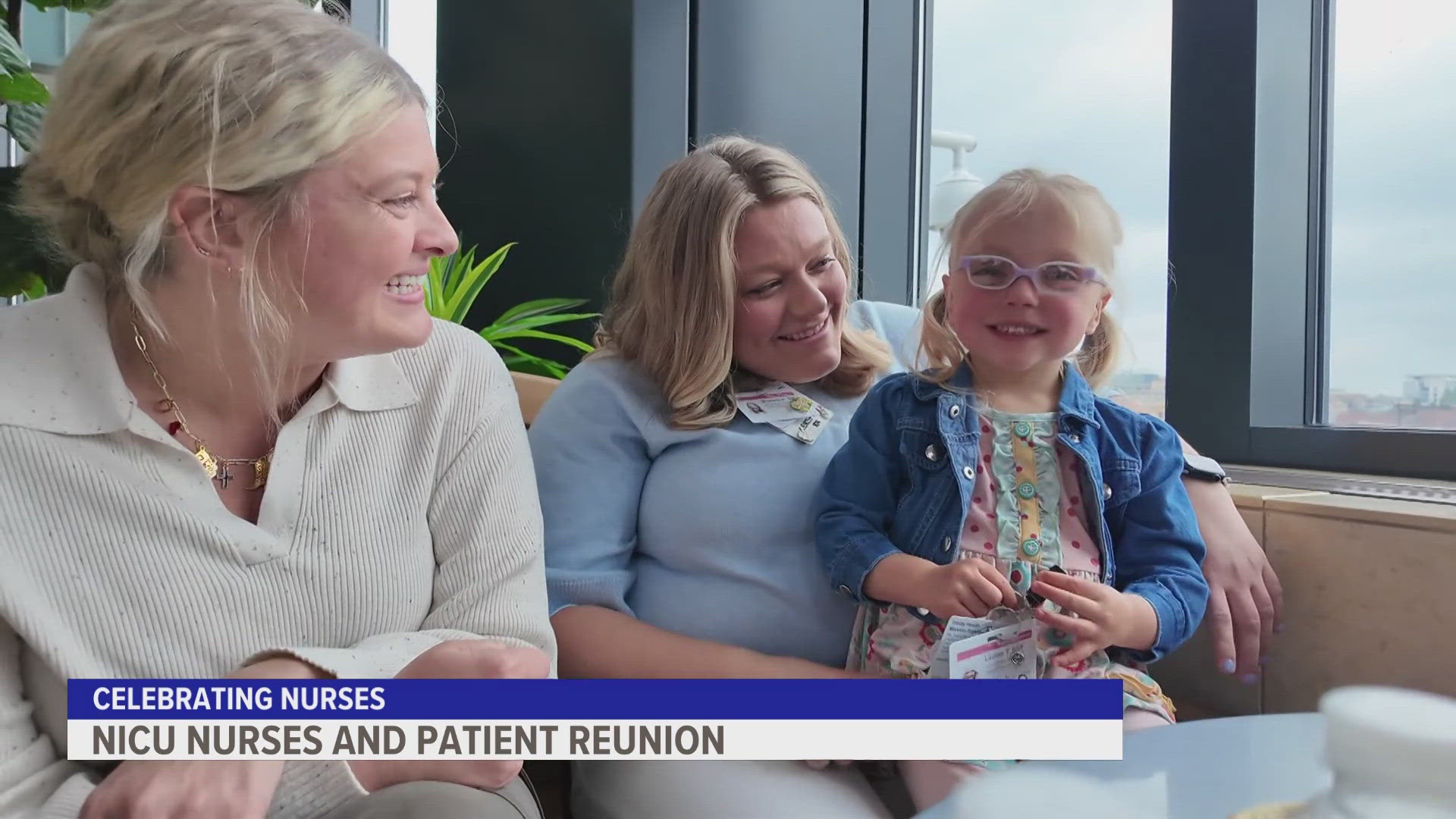 Family reunites with NICU nurses who kept their preemie alive