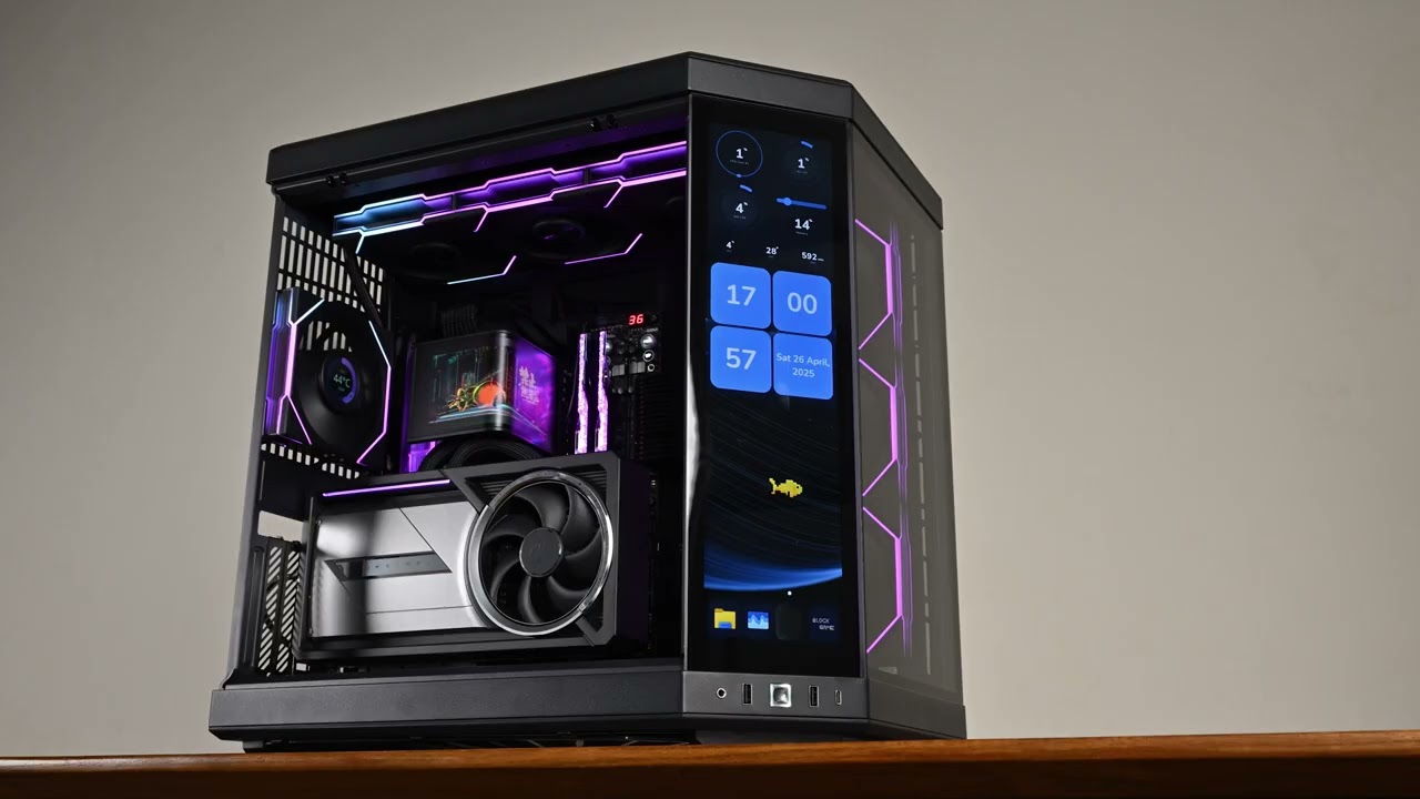 HYTE Y70 Touch Infinite Astral LC RTX™ 5090 Ryzen 9 9950X3D Crosshair ...