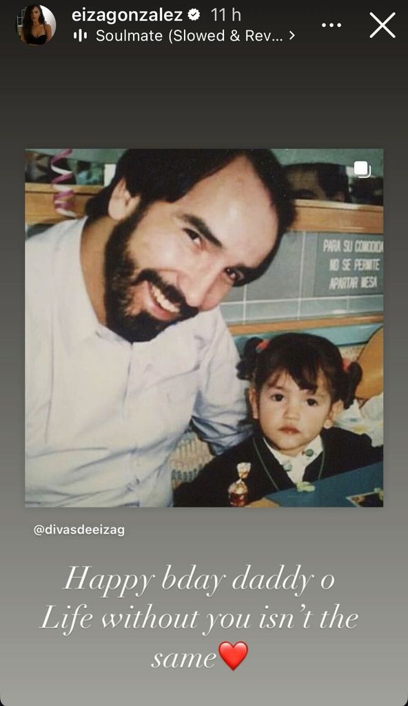 Eiza González y su papá, Carlos González.