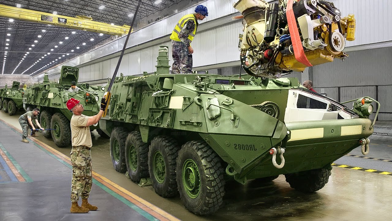 Exploring US Facility Keeping Stryker Armored Vehicle Engine