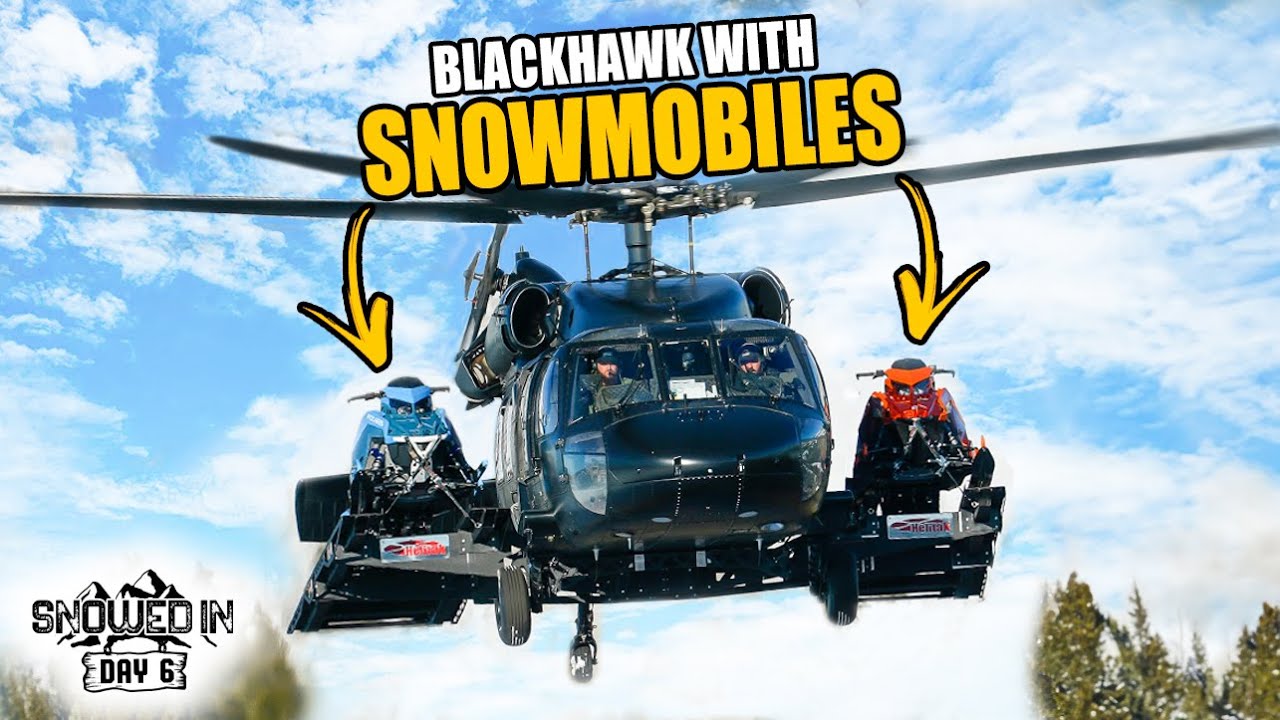 Blackhawk delivers snowmobiles straight to mountain peaks