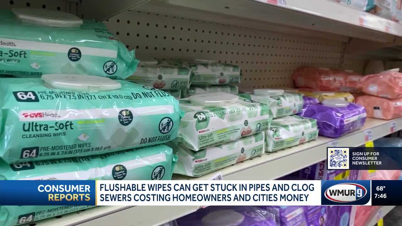 Consumer Reports Warns Flushable Wipes Can Damage Plumbing