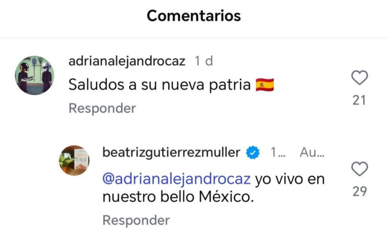 “Yo vivo en nuestro bello México”, dice Beatriz Gutiérrez Müller en Instagram. Foto: Captura