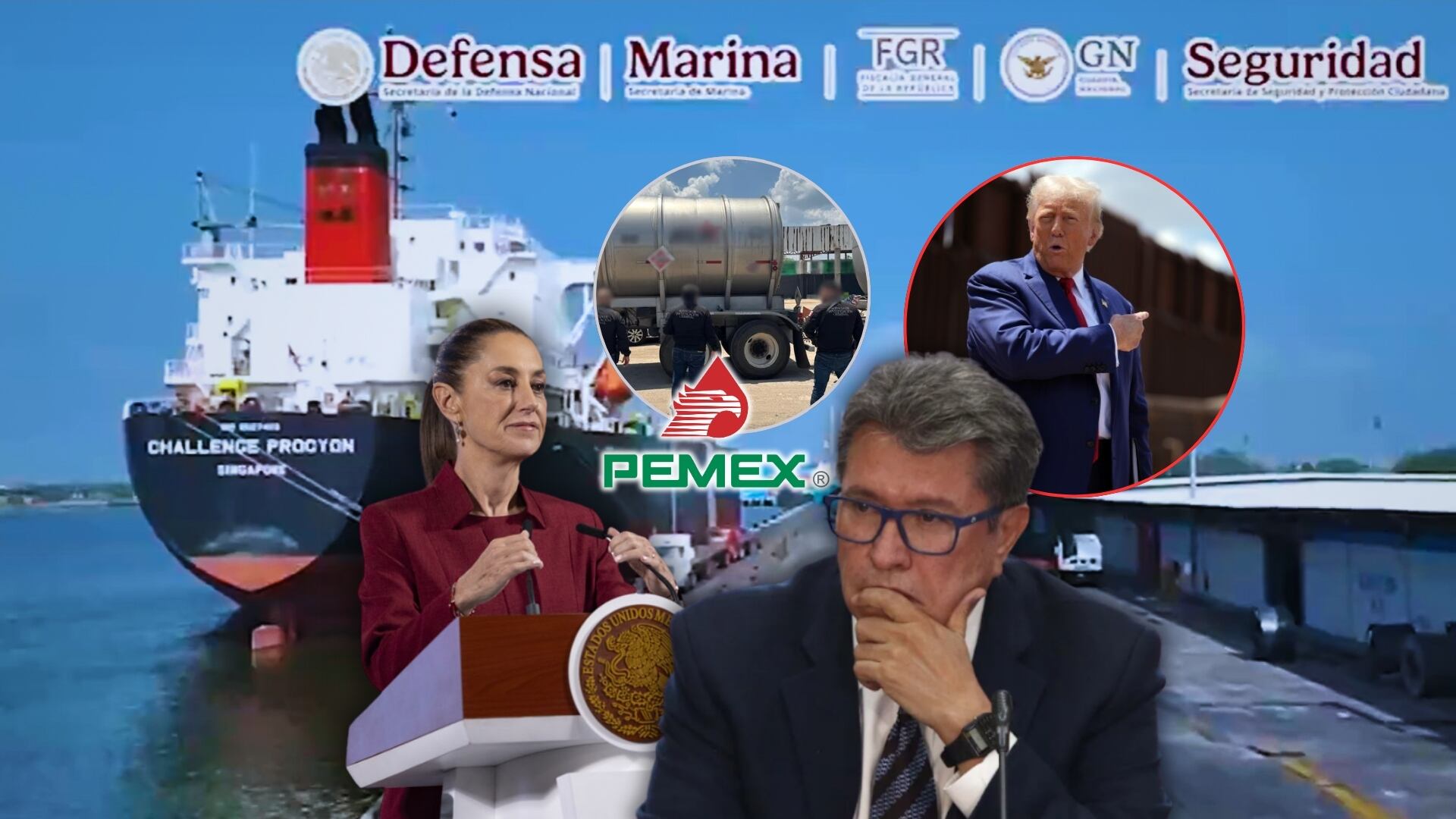 Monreal pide investigar red binacional de huachicol que involucra a Pemex, aduanas y cárteles. Foto: Especial