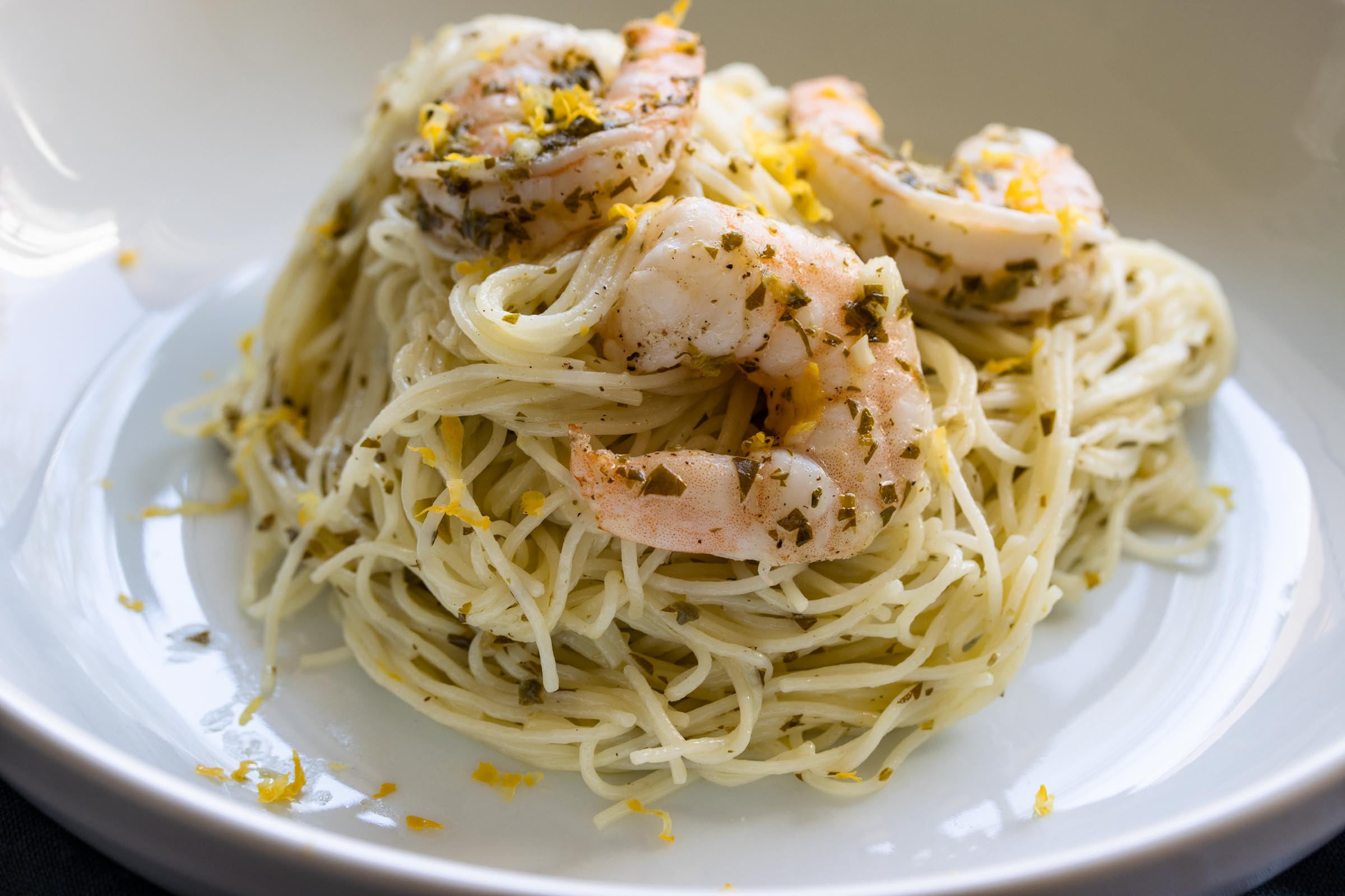Creamy Lemon Shrimp Scampi Pasta