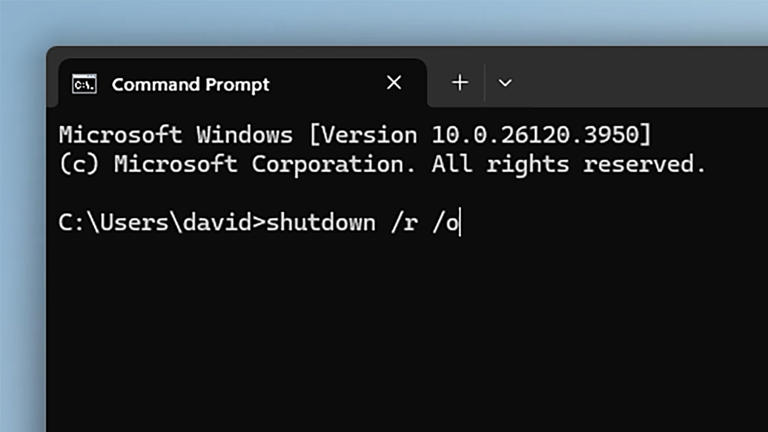 This will restart Windows and launch the advanced boot options screen.
