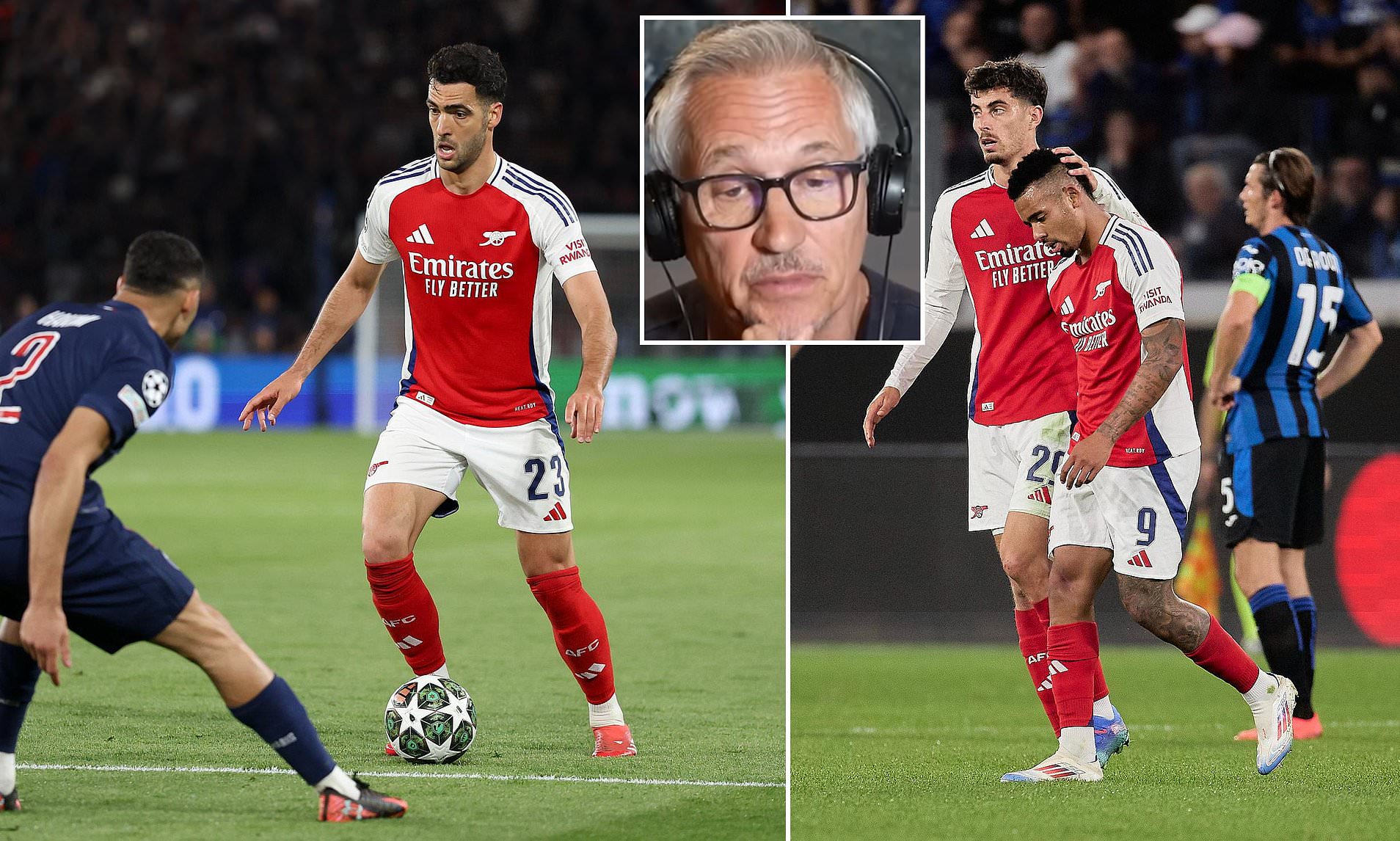 Gary Lineker reveals why Arsenal were dumped out of the Champions ...