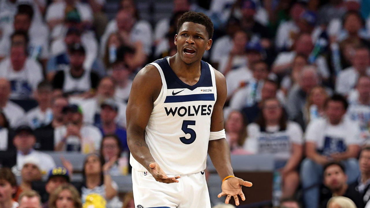 Image for “He’s an Alpha male” - Anthony Edwards praises teammate after beating Golden State Warriors in Game 2