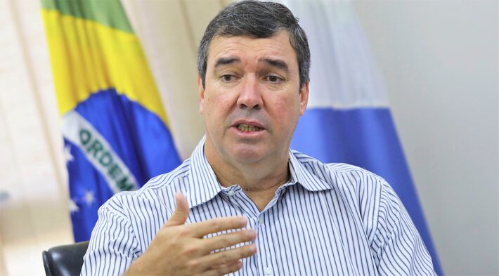 Eduardo Riedel é governador do Mato Grosso do Sul Foto: Divulgação/Saul Schramm Jr